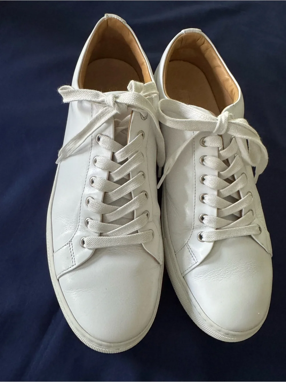 Thursday Boot Company White Leather Low-Top Sneakers